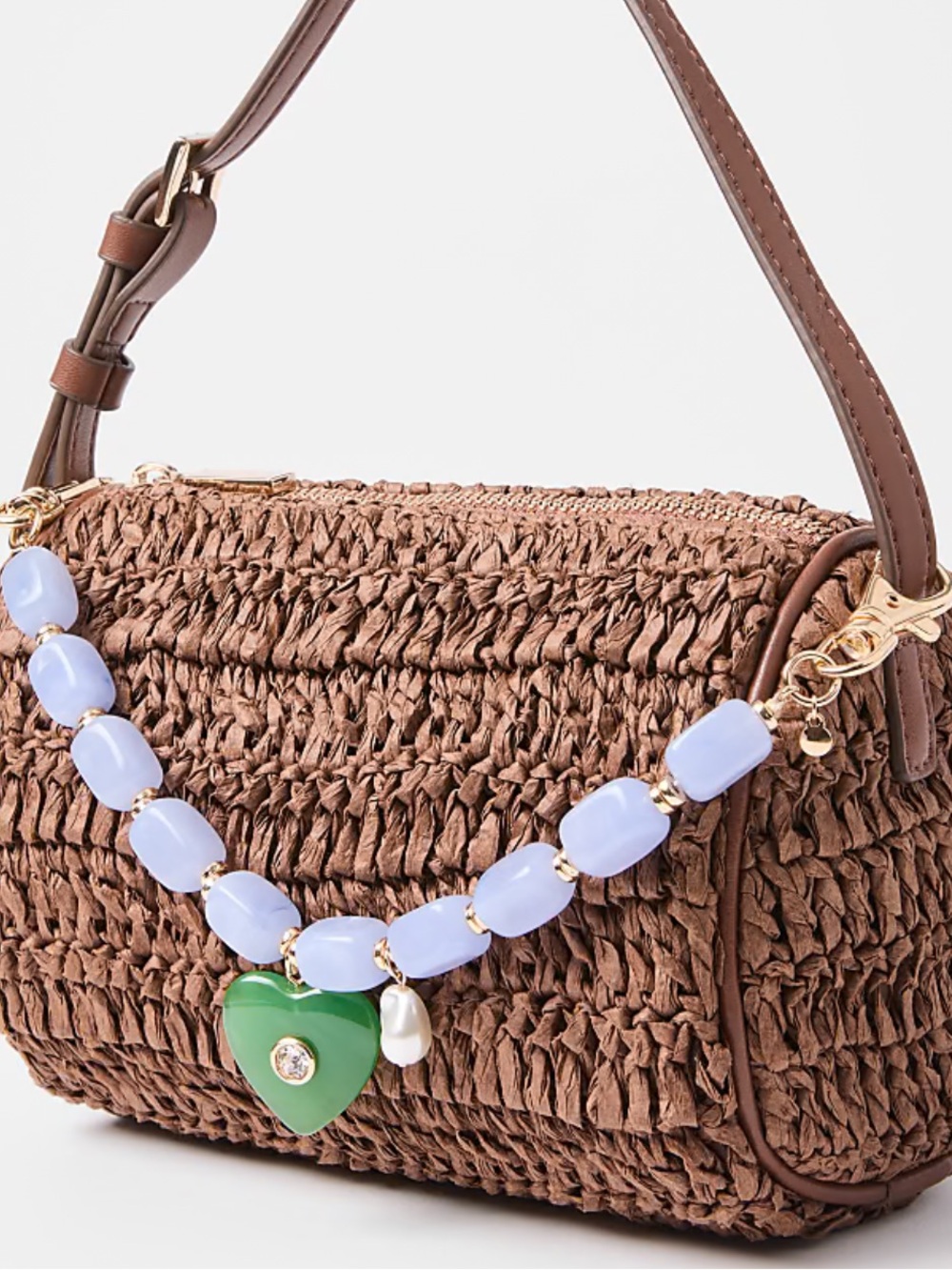 New With Tags LOFT Heart Gold Tone Bag Charm